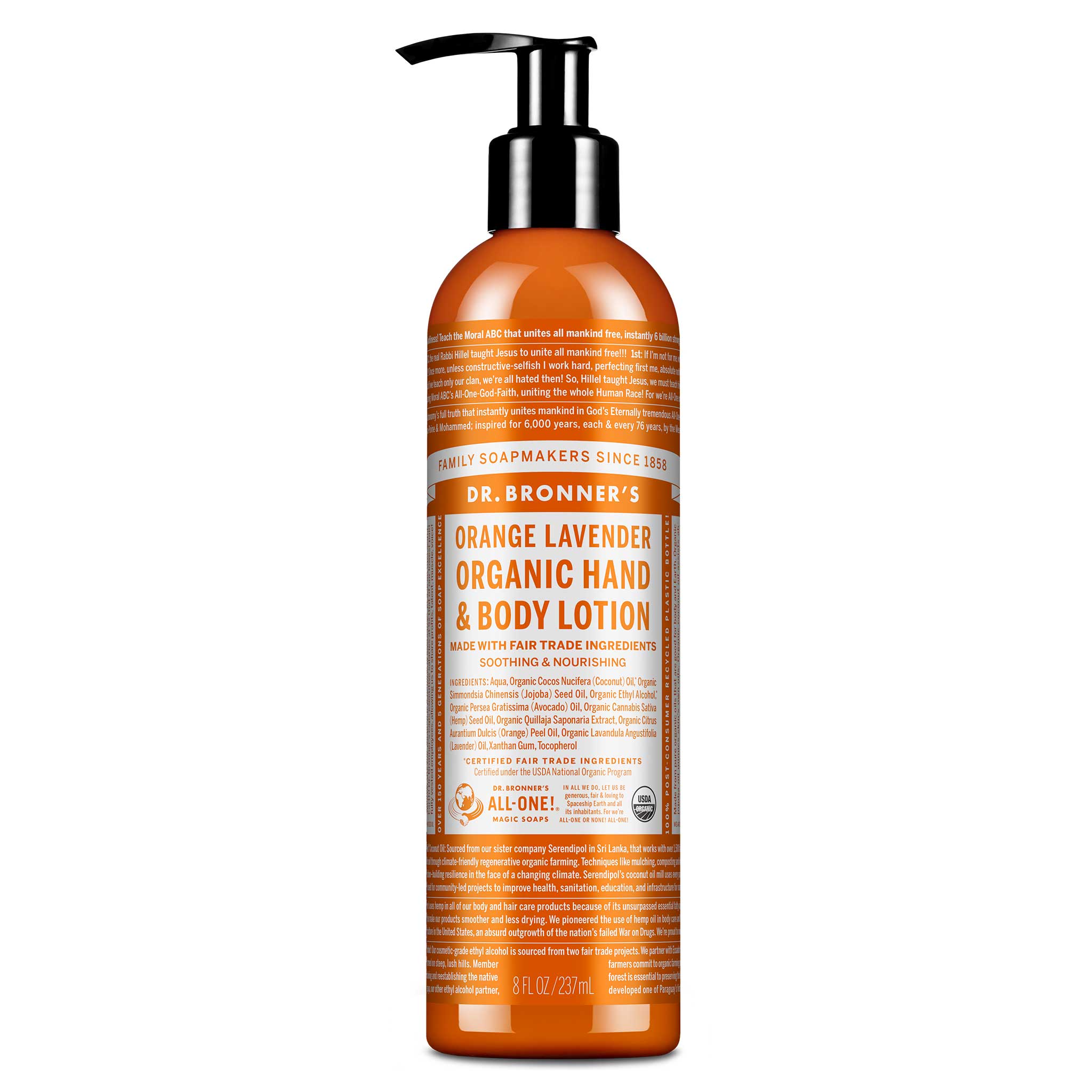 Orange Lavender Organic Lotions